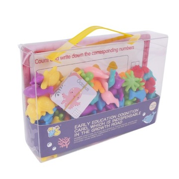 Монтессори Сортировка Обучение Счет Логическое Мышление Карты Игра Головоломка