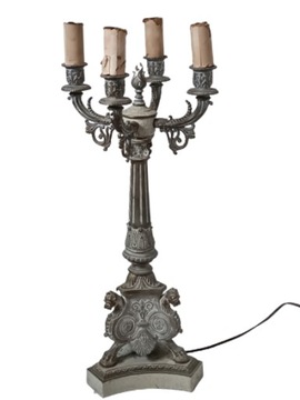 Большая старинная лампа в стиле модерн, 59 см.