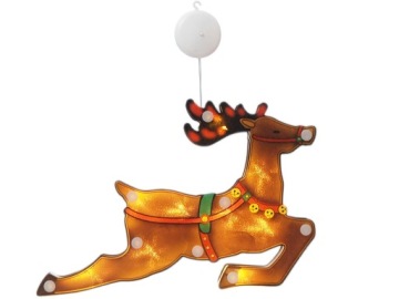 РОЖДЕСТВЕНСКИЕ ОКОННЫЕ ПОДВЕСНЫЕ СВЕТОДИОДНЫЕ ЛАМПЫ «ОЛЕНЬ»