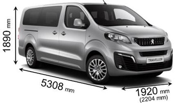 TOYOTA PROACE II 2016+ L3H1 LONG XL БАГАЖНИКИ