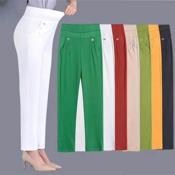 Women Thin Candy Colors Stretch Classic Pants Stra