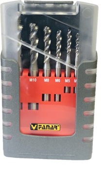 Комплект машинных метчиков FANAR M3-M12 HSSE INOX OPTI Swivel
