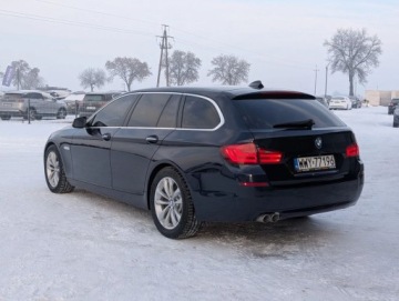 BMW Seria 5 F10-F11 Touring 520d 184KM 2012 BMW Seria 5 Ledy Alu Klima Navi Jasne Skory Serwis Gwarancja 2.0 Diesel, zdjęcie 6