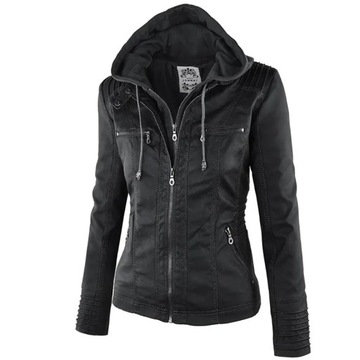 Winter Faux Leather Jacket Women Casual Basic Coat