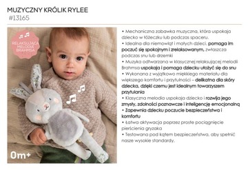 Muzyczny Królik Rylee Taf Toys – Brahms, relaks, do łóżeczka i wózka