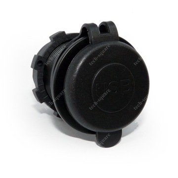 USB QC 3.0 + USB C PD монтажная розетка 45 Вт 12–24 В