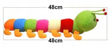 GĄSIENICA PLUSZAK ZABAWKA PODUSZKA DŁUGA 48cm