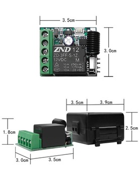 Реле переключения с дистанционным управлением 12В 433МГц пульт дистанционного управления