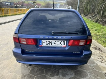 Mitsubishi Galant VIII Kombi 2.5 24V 163KM 1997 Mitsubishi Galant Zarejestrowany 2.5 V6 Klima, zdjęcie 4