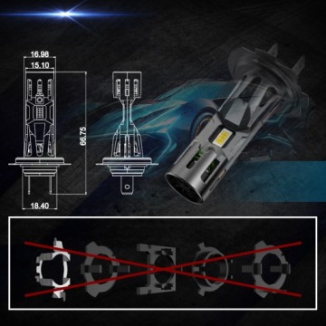 LED RETRIFY RAPIDCOOL MAXXX DUAL FAN H7 CSP LIGHT PRO СВЕТОДИОДНЫЕ ЛАМПЫ С ГОТОВНОСТЬЮ К CANBUS