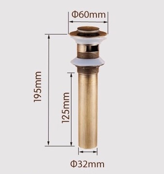 крышка клик-клак с медным переливом