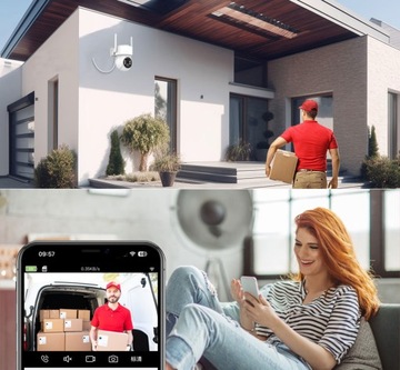 KAMERA SOLARNA ZEWNĘTRZNA OBROTOWA IP WIFI 4MPX FULL HD+ DO MONITORINGU