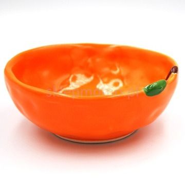 MISECZKA spodek patera POMARAŃCZA 10cm kolorowa