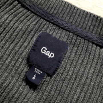 GAP _ ZNAKOMITY CIEPŁY SWETER Z LOGO _ L/XL