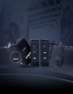 Synco G2 A2 bezprzewodowy system mikrofonowy z ekranem 2,4 GHz - 2 odbiorni