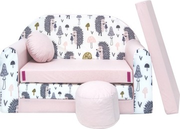 Sofa DLA DZIECI Kanapa 160cm Rozkładana PIANKOWA Mini Dziecięca DO SPANIA !