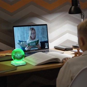 3D НОЧНИК ОБРАЗОВАТЕЛЬНАЯ ЛАМПА СОЛНЕЧНАЯ СИСТЕМА ХРУСТАЛЬНЫЙ ШАР