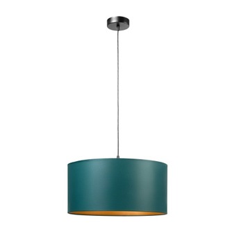 LAMPA WISZĄCA SUFITOWA MAXI ABAŻUR TKANINA LED
