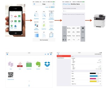 Kyocera TASKalfa 6052ci — факс, оптическое распознавание символов, CAK, PF, DF