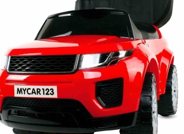 Коляска-коляска, ходунки с ручкой и зажимом Спортивная машина, красная.