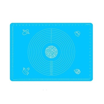 Большой силиконовый кулинарный коврик с мерами