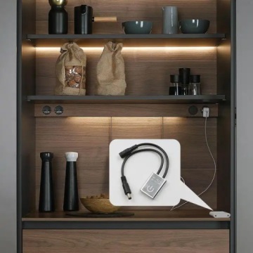 Диммер для одноцветной светодиодной ленты Silver COB MONO, серебряная мебель