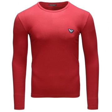 Emporio Armani koszulka longsleeve męska bordowa 111023-2R512-02175 M