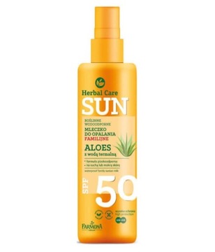 Farmona Herbal Care Sun Mleczko do opalania Familijne SPF50 Aloes z wodą te