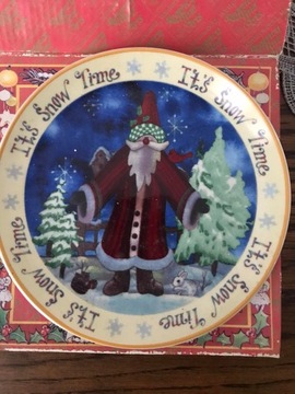 Porcelanowy talerz świąteczny Regency Fine Arts