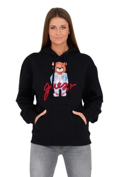 GUESS Czarny bluza Eco Max Guess Bear Hoodie XL