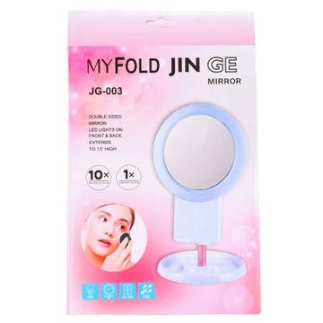 ЗЕРКАЛО ДЛЯ КОСМЕТИЧЕСКОГО МАКИЯЖА ЗЕРКАЛО С ПОДСВЕТКОЙ И ПОДСТАВКОЙ V2