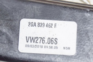 VOLKSWAGEN T-ROC 1.0 TSI PŘEDNÍ PRAVÝ ZVEDÁK OKNO DVEŘE 2GA839462F 85K