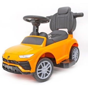 Внедорожник LAMBO с толкачом со ЗВУКАМИ, ХРАНЕНИЕМ, светодиодными фонарями, поворотными колесами