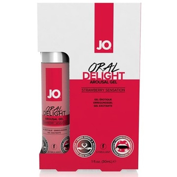 Żel do seksu oralnego - System JO TRUSKAWKA 30ml
