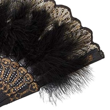 Портативный ручной вентилятор с перьями и заслонкой для выступлений на сцене