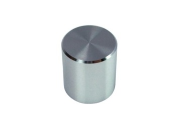 PRZYCISK ALUMINIOWY 14,8 MM X 16,5 MM SREBRNY