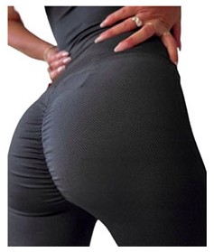 Legginsy DAMSKIE PUSH UP wysoki stan SPORTOWE elastyczne leginsy marszczone