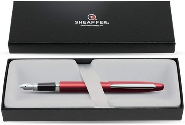 SHEAFFER Pióro wieczne VFM Czerwone chromowe (F)