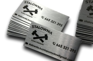 Tabliczka Nierdzewna Logo Grawer 10 szt. 60x30mm