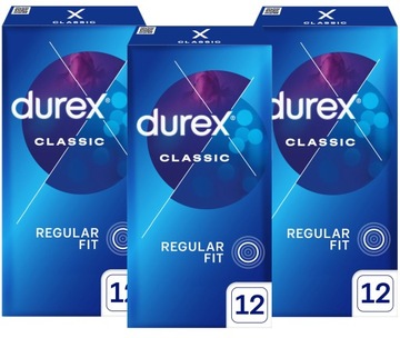 Prezerwatywy DUREX Classic zestaw klasyczne bezpieczne i niezawodne 36 szt.