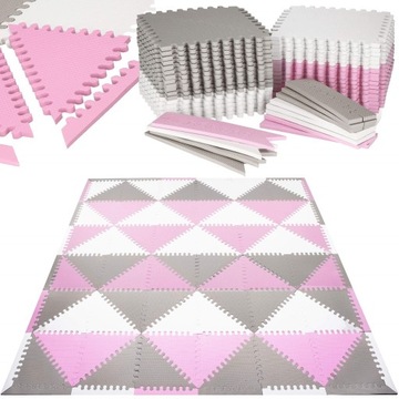 MATA PIANKOWA puzzle piankowe EVA GRUBE dla DZIECI na PODŁOGE 186x186 34el