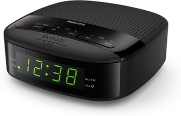 Radio sieciowo-bateryjne budzik FM Philips