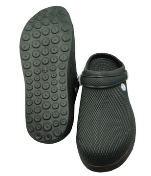 Шлепанцы Crocs, легкие, полные, черные мужские садовые туфли 44