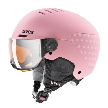 Kask UVEX Rocket JR Visor Pink 05/54-58cm