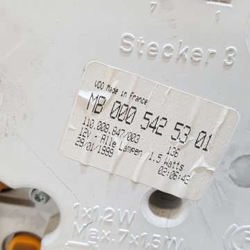 BUDÍKY PŘÍSTROJOVÁ DESKA MERCEDES-BENZ SPRINTER 902 2.3 D 0005425301