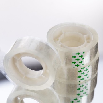 КЛЕЙКАЯ ЛЕНТА, прозрачная, 18 мм х 20 м, набор из 8 шт., для школы