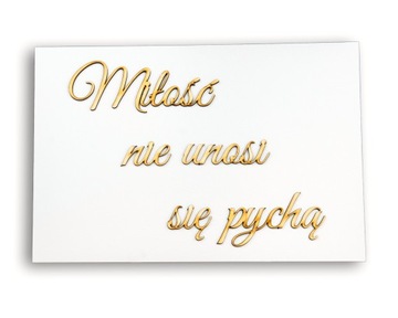 Ślub Wesele Tabliczki z Hymnem o Miłości zestaw 20x30