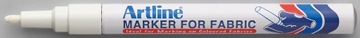 Pisak do TKANIN ubrań BIAŁY mazak marker ARTLINE