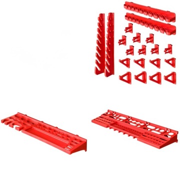 Tablica narzędziowa 115x78 cm | 50 Kuwet | ścianka