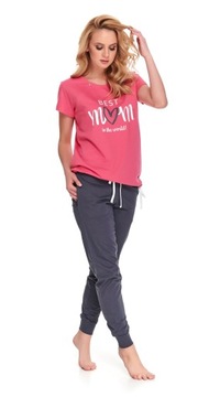 DOCTOR NAP 9901 розовая женская пижама для кормления XL